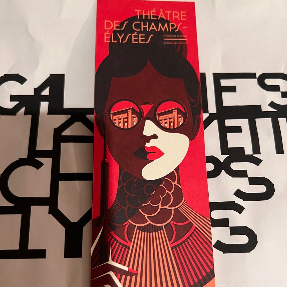 Original Bookmark from Theatre Des Champs-Elysees